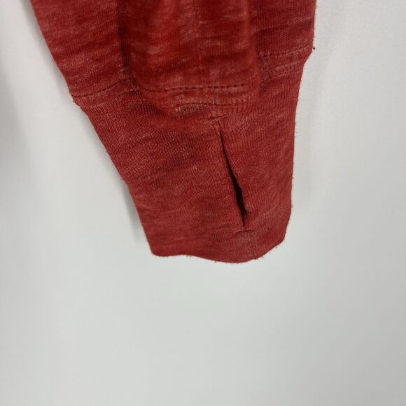 Free People Movement T Shirt Size XS Womens Red Keep Rolling Long Sleeve Top - Picture 4 of 9